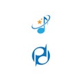 Musik note Logo Template vector symbol