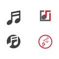 Musik note Logo Template vector symbol