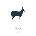 Musk icon vector. Trendy flat musk icon from animals collection isolated on white background. Vector illustration can be used for Royalty Free Stock Photo