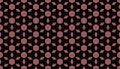 Musk pink and black diamond shapes seamless repeat pattern illustration