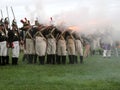 Musket Volley Royalty Free Stock Photo