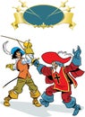 Musketeers fight Royalty Free Stock Photo