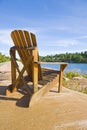 Muskoka Chair On a Big Rock