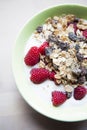 Musli and Raspberries