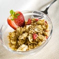 Musli with strawberry