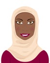 Muslim Afro Woman wearing a Hijab
