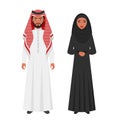 Muslim Arabic traditional clothing.