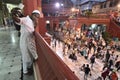 Muslim boy taking selfie during Iftar party at Nakhoda Masjid, Kolkata, India