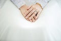 Muslim bride hand with ring