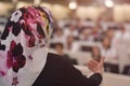 Muslim business woman having presentation during regional business investment conference Royalty Free Stock Photo