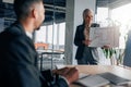 Muslim business woman during meeting showing her project to colleagues Royalty Free Stock Photo