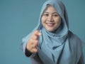 Muslim Businesswoman Offering Hand Shake Royalty Free Stock Photo
