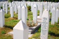 Muslim cemetery in Sarajevo, Bosnia