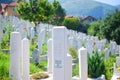 Muslim cemetery in Sarajevo, Bosnia