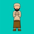 Muslim Character Vector Design Collection Royalty Free Stock Photo