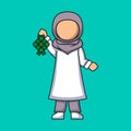Muslim Character Vector Design Collection Royalty Free Stock Photo