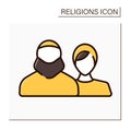 Muslim color icon