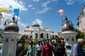 Muslim come out from Masjid Kapitan Keling after friday pray.