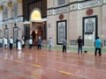 Muslim congregations perform prayers in the mosque Royalty Free Stock Photo