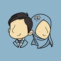 Muslim Couple illusstration