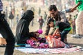 Muslim family at Kite Festival, India.