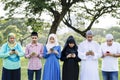 Muslim friends using social media Royalty Free Stock Photo
