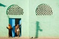 Muslim girls outside mosque in harar ethiopia