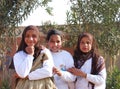 Muslim Girls smiling in Egypt Royalty Free Stock Photo