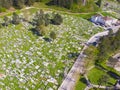 Bosnia and Herzegovina - Martyrdom aerial view Royalty Free Stock Photo