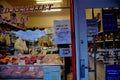 Muslim halal meat shop in danish capital Copenhagen Royalty Free Stock Photo