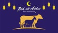Muslim holiday Eid al-Adha vector. Graphic design for decoration