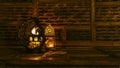 Muslim Holy Month Ramadan - Ornamental Arabic Lantern and dates Royalty Free Stock Photo