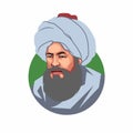 Illustration of Al- Battani, Islamic astronomer and mathematician