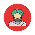 Muslim Isolated Vector icon that can be easily modified or edited