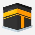 Muslim kaaba icon concept. vector illustration in flat style