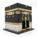 Muslim Kaaba model isolated on white background Royalty Free Stock Photo
