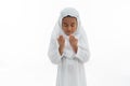 Muslim kid praying 