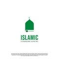 Muslim Learn logo, Islam learning logo template