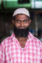 Muslim man happy face