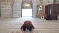 Muslim Goes Ruku In Prayer