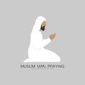 Muslim man praying Royalty Free Stock Photo