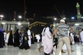 Muslim man visit to holy mosque Mecca