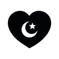 muslim moon heart