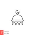Muslim mosque domes icon