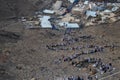 Muslim pilgrims climb the Mount of "Jabal An-Nour" where located the Hira cave. Mecca - Saudi Arabia