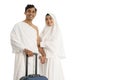 Muslim pilgrims hajj and umrah couple