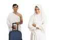 Muslim pilgrims hajj and umrah couple
