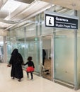 Muslim prayer room at airport