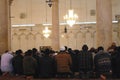 Muslim Prayers - Umayyad Mosque - Damascus - Syria Royalty Free Stock Photo