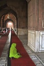 Muslim pregnant woman praying